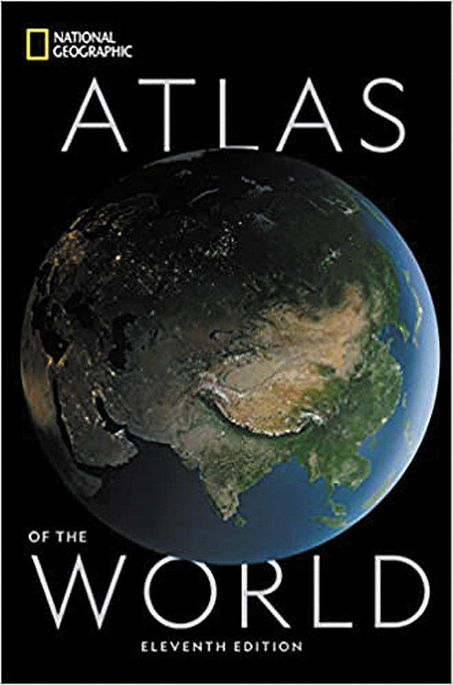 National Geographic World Atlas 11th edition with world maps and geographic information