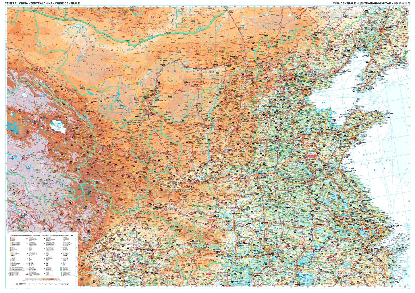 Map of central China 