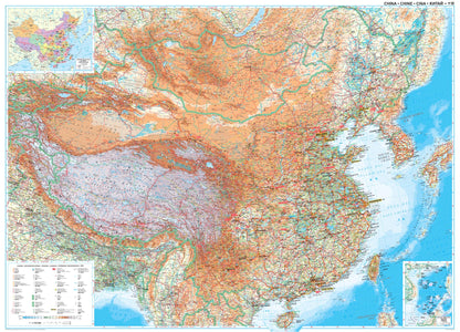 Geographical China map