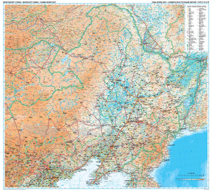 Northeast China map 