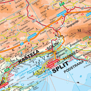 Dalmatia map