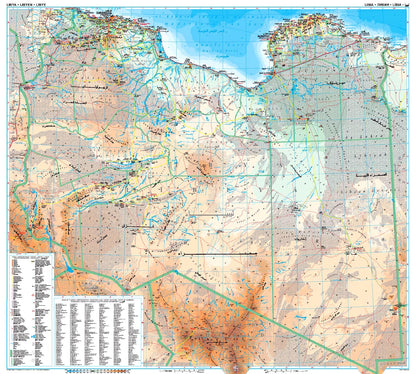 Map of Libya 