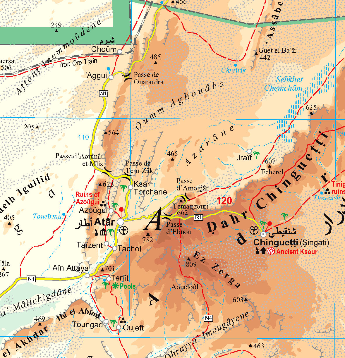 Mauritania map