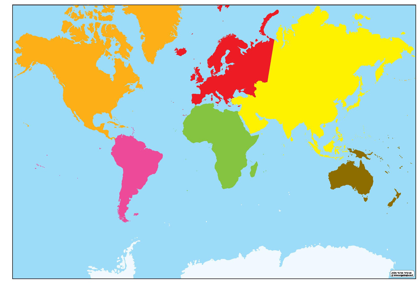 Montessori world map