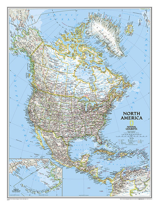 מפת אמריקה הצפונית