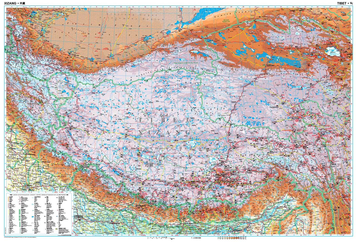 Tibet map 